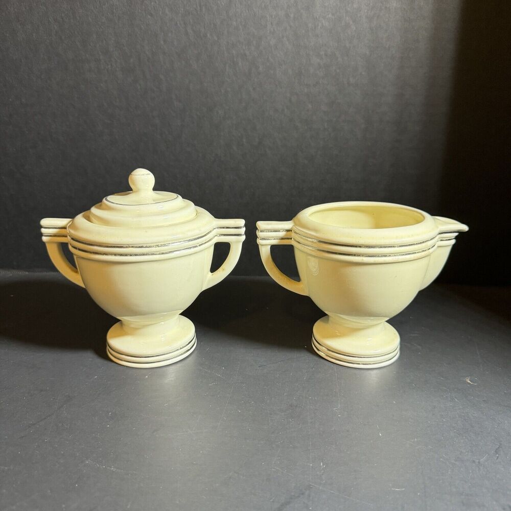 Vintage Sugar Bowl And Creamer [Item 923]